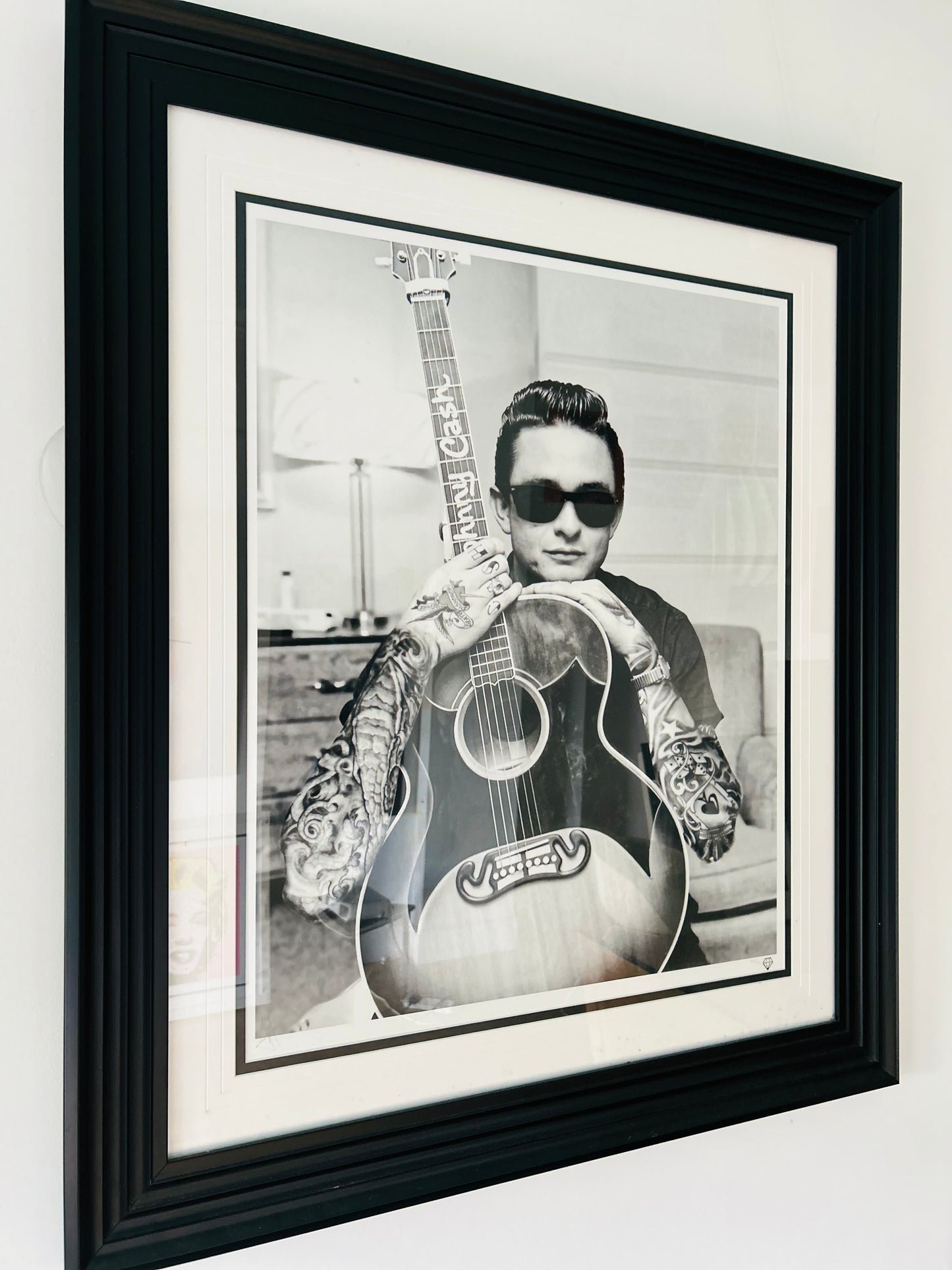 JJ Adams - Johnny Cash B&W Framed LE - £300 OFF!