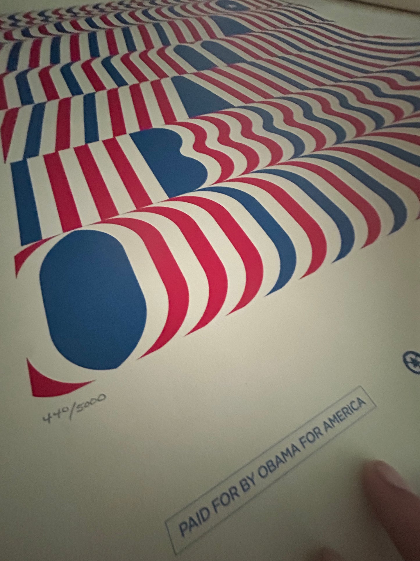 Barack Obama 2008 Lance Wyman Fine Art Silkscreen Poster 441/5000 Screen Print