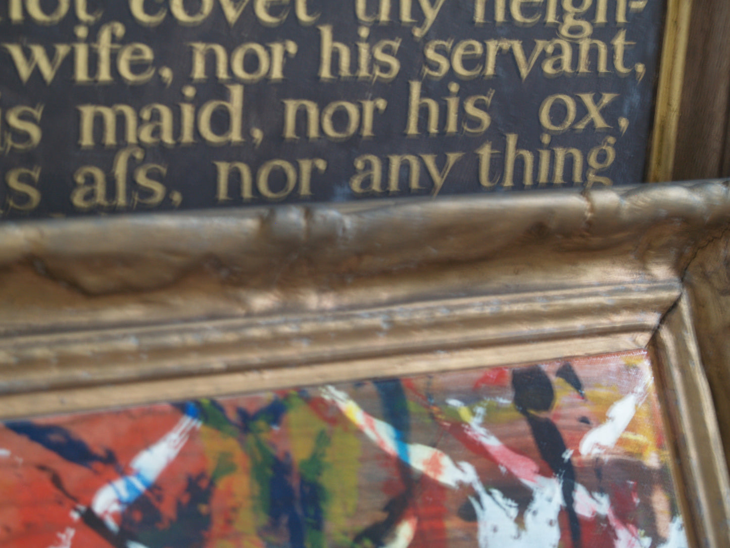 "Quarante jours et quarante Christs (40 days and 40 christs)" A painting by Mark Fraser