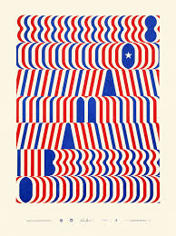Barack Obama 2008 Lance Wyman Fine Art Silkscreen Poster 441/5000 Screen Print