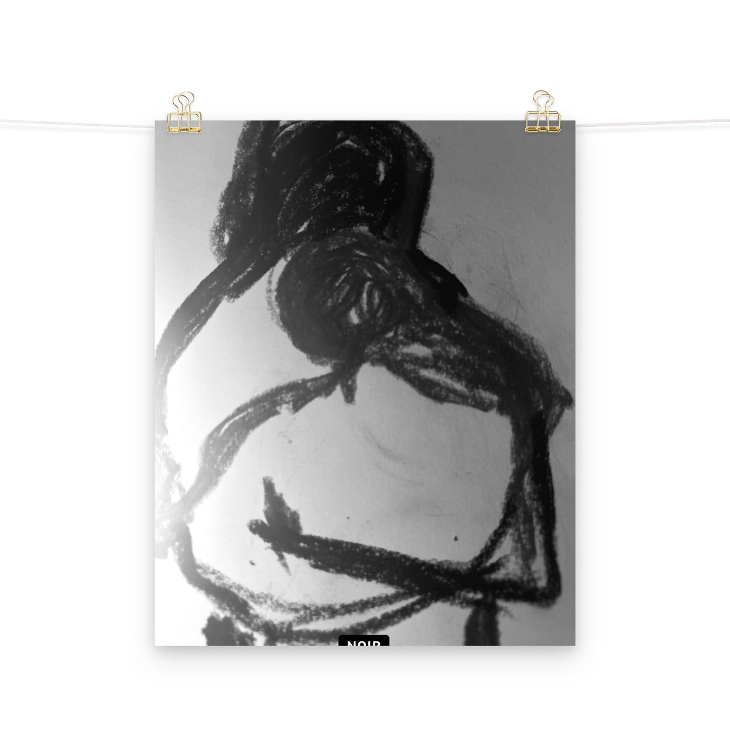 "Hold Me" Digital Abstract Figures