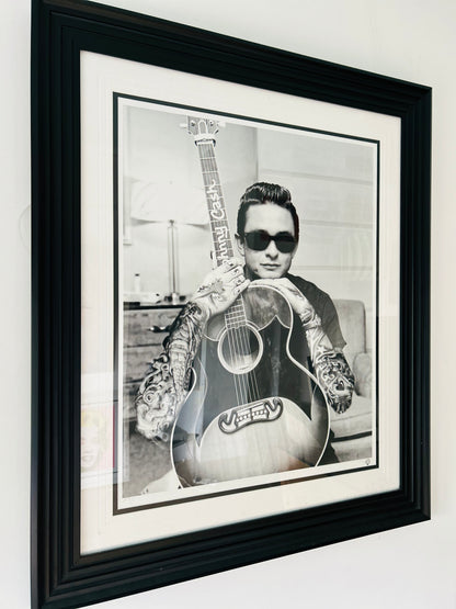 JJ Adams - Johnny Cash B&W Framed LE - £300 OFF!