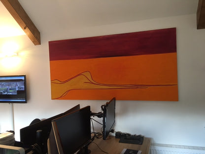 'Lazy' Abstract Print 'The Interview' Movie Set Prop Art | Limited Edition/ Rebekah Hunter