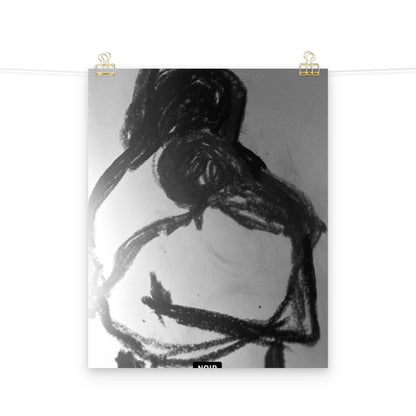 "Hold Me" Digital Abstract Figures